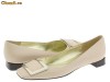 NINE WEST,BALERINI DIN PIELE CREM