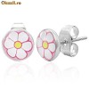 Cercei din inox 6 mm - floricele - cod 110