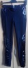 Colanti negri cu insertii in material lucios (pantaloni)