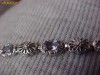 BRATARA AUR ALB 10K CU TANZANITE + DIAMANTE