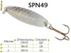 Lingurite oscilante Spn 49 Baracuda 4.2g/2.8g
