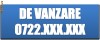 STIKER DE VAZARE, ANUNT DE VANZARE, STIKER NUMAR TELEFON