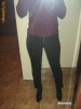 pantalon stramt, gen colant, la dunga,lana extravirgina-36