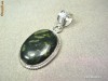 Pandantiv Jasper Verde Iarba de Mare din Argint