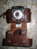 Aparat foto SMENA sovietic in husa de piele