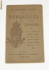 Pliant ghid turistic Versailles si Trianon cca. 1900