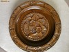 farfurie DECO lemn sculptat