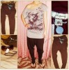 !!!LICHIDARE DE STOC!!!%%%REDUCERE%%%  Pantaloni Wide Harem Stradivarius