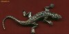 -Y- BROSA IN FORMA DE SOPARLA , ARGINT AURIT , MARCASITE , SUPERBA !