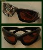 Ochelari soare motocicleta motociclist 100% protectie UV400 cu spuma (driving foam padded motorcycle sunglasses)