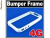 BUMPER SILICON IPHONE 4 4G WHITE!HUSA TOC CARCASA!PROTECTIE MAXIMA