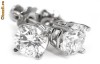 Cercei STUD cu 2 BRILIANTE de cate 1/2 CARAT clare si stralucitoare, cu certificat de autenticitate, pret retail 3000 eur