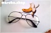 OCHELARI DE SOARE MODEL AVIATOR CU LENTILE TRANSPARENTE , SI PROTECTIE UV ! STIL GEEKY ! PE NEGRU