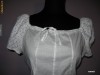 BLUZA BUMBAC ALB CU BRODERIE MODEL IE