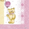 Set de 20 servetele Teddy Bear Pink