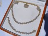 Set REGAL ULTRAELEGANT format din colier-bratara-cercei-inel aur 14K, 61g, montura 9-10ct DIAMANTE