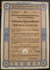 10. GERMANIA OBLIGATIUNE 500 REICHSMARK 1.09.1943 DRESDEN