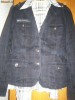 sacou bleumarin tercot-bumbac