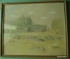 Tablou PEISAJ, pastel, pictor GIDEON EKHOLM (1886 - 1952)
