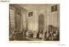 UN SALON FRANCEZ DIN SEC. al XVIII-lea - POZA ORIGINALA DIN 1940 - 29 X 20cm (Transport gratuit la plata in avans)