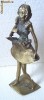 dansatoare, statueta bronz deosebita, fond plastic anii 70-80