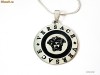 Lant cu medalion din inox VERSACE