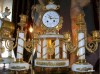 SET DE SEMINEU, CEAS FUNCTIONAL SI 2 SFESNICE DIN MARMURA SI BRONZ EMPIRE, Napoleon III. RARITATE!