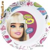 Farfurie melamina plata 24,5cm BARBIE FAB