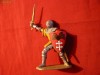 Soldat Medieval  Miniatura  -Pictat .H= 7,3 cm