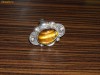 inel argint vintage cu tiger eye