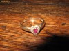 Inel aur 9 ct cu rubin natural si diamante