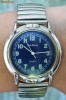 Ceas dama New Times, quartz, bratara metalica elastica - VINTAGE