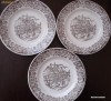 Trei farfurii IRONSTONE Broadhurst Staffordshire England