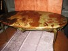 Mobila- Splendida Masuta in stil baroc din bronz cu marmura