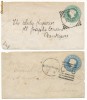 RFL 1892-1900 INDIA lot de doua plicuri intreguri postale circulate cu marca fixa coloniala britanica Regina Victoria