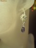 Cercei foarte frumosi cu cristale swarovski tanzanite