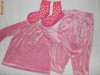 pijama copii/fetite 1/2ani cu botosei/papucei tip mocasini-2 modele