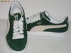 adidasi / pantofi sport Puma Suede ORIGINALI, piele intoarsa, verde si alb, marimi: 38, 40, 42, 43