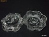 Caseta cristal Boemia, anii '70, lucrare manuala