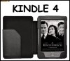 Husa / Coperta piele neagra pentru NOUL Amazon Kindle 4 WiFi 6 inch  - Ultima Generatie 2011