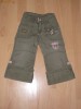 Blugi fetite, kaki, 2-3 ani, 92cm, aproape noi