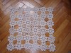 Mileu macrame patrat, latura 40 cm, 3 fire trase