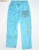 Pantaloni velur albastru deschis, ED HARDY, fete 13 ani