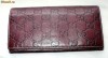 Portofel dama GUCCI, piele, original, grena-visiniu, vintage, folosit dar IMPECABIL!!! VEZI POZE!!