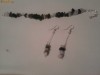 Set cercei+bratara din pietricele alb sidef-gri-negru-cafeniu