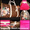 GEANTA FASHION firma VOIAJ LOUIS VUITTON MONOGRAM CANVAS KEEPALL 50 STEPHEN SPROUSE COLLECTION ROSE, CANVAS si PIELE