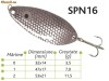 Lingurite oscilante Spn 16 Baracuda 3.5g/ 7g/ 11.5g
