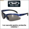 Ochelari de soare Trigger - bleu, produsi de Global Vision - SUA ; Cadou : un saculet pentru protectie !