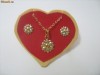 SET SUPERB - Sun-flower 9K Gold Filled 2 tone UN FRUMOS CADOU
