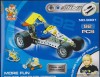 jucarie masinuta tip meccano,lego  buggy de curse metalic, jocuri educative